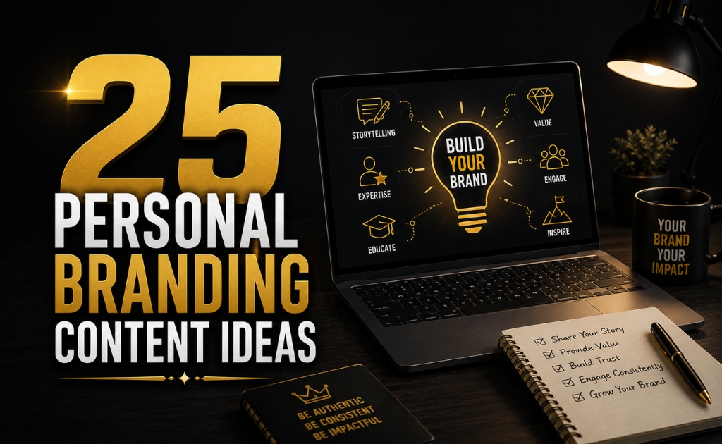 25 personal branding content idea examples for founders and creators